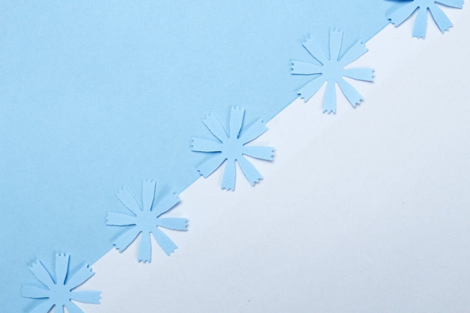 Abstract visualization of data flowing through cloud infrastructure, clean minimalist design with blue and white color scheme