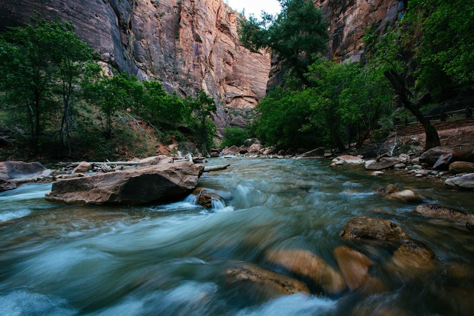 A clear mountain stream flowing over rocks, representing the flow of clear writing